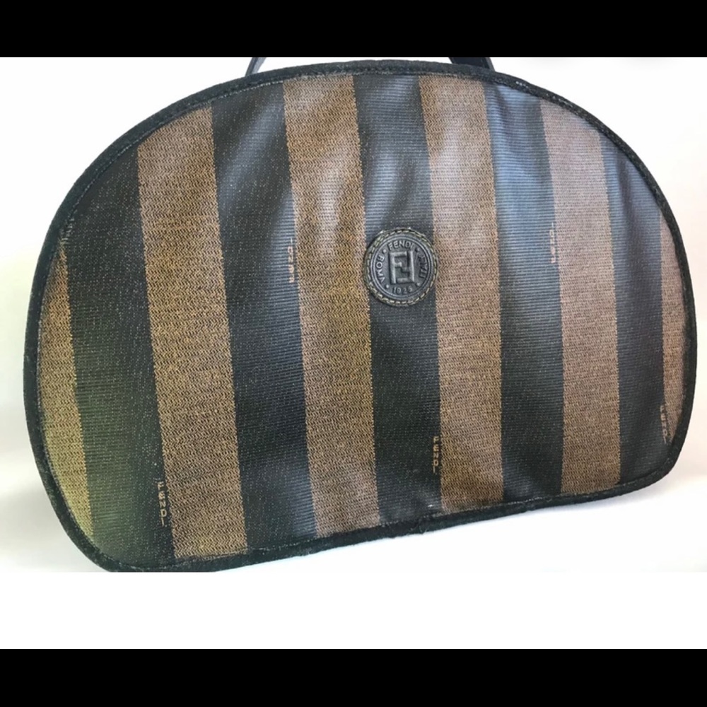 VINTAGE FENDI PENGUIN STRIPE VANITY CASE - Picture 2 of 12